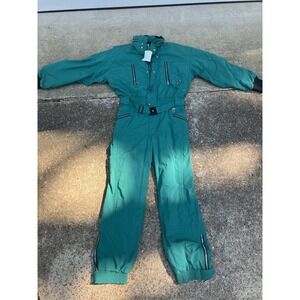 Bogner Ski Suit Men 40 Blue One Piece Snowsuit Germany Dog Sledding Vintage NWT